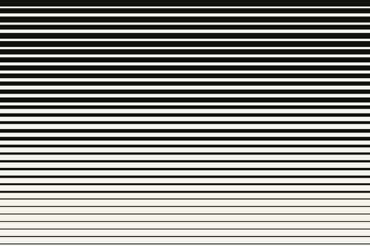 Black and white horizontal stripes gradient pattern transitioning from thick to thin lines for minimal background style.