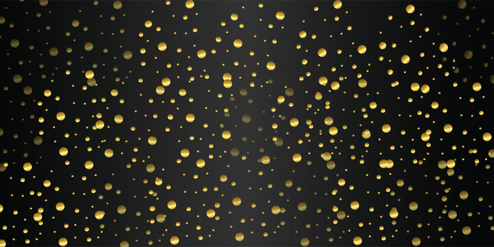 Gold confetti falling
