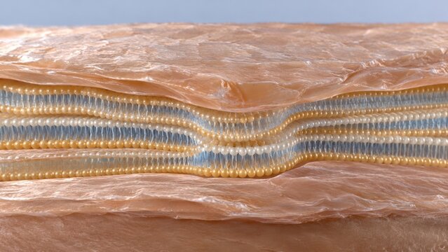3D Lipid Lamellae Model Between Skin Corneocytes