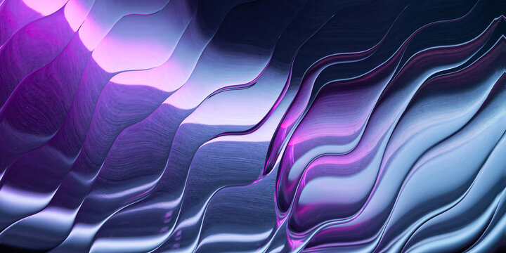 Abstract purple and blue fluid wave background