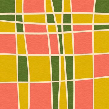 Mid century modern geometric abstract retro pattern background