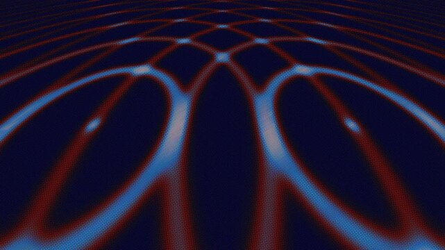 Abstract Radio Waves with Halftone Screen and Pixel Sorting Motion