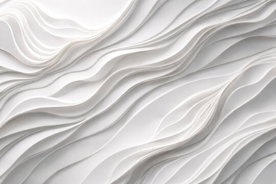Elegant flowing abstract white texture