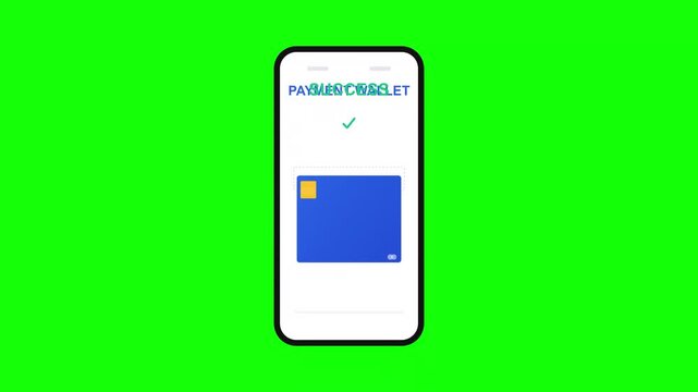 Mobile Payment Wallet Success Transaction Animation