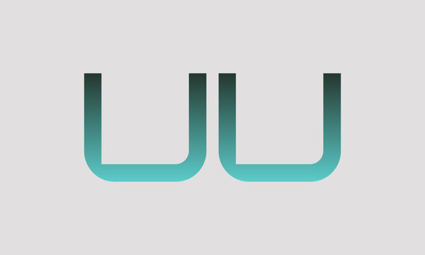 UU initials monogram letter text alphabet logo design