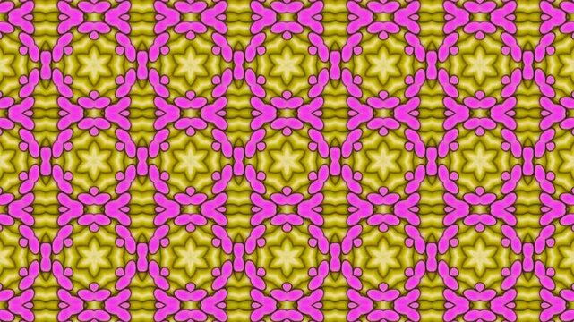seamless pattern with pink flowers