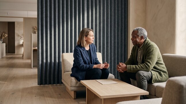 Design team discusses sound comfort in quiet meeting pod