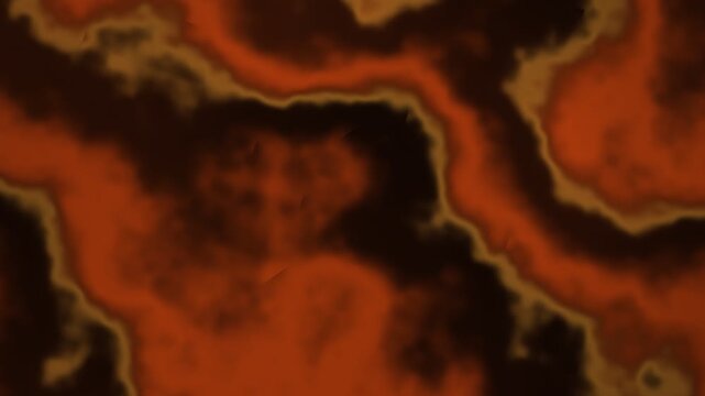 Abstract swirling patterns of deep red and dark brown with golden highlights creating a fluid, organic texture resembling lava or smoke