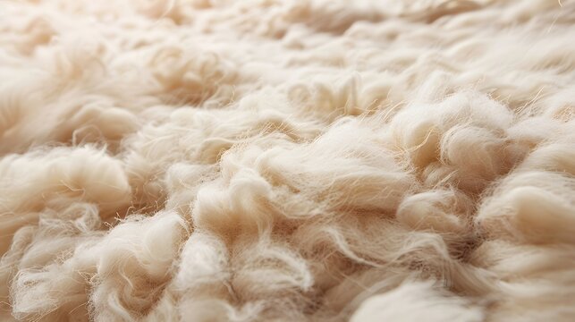 Clean Raw Unwashed Merino Wool Fleece Locks with Natural Crimp