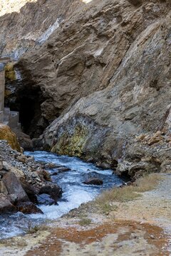 Hot springs in the Pai Mori gorge, Bamyan, Afghanistan