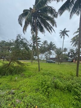 Udupi beach in cloudy season