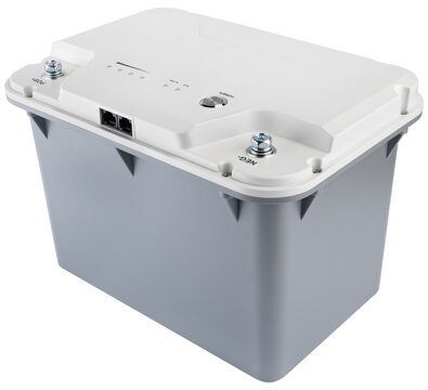 Lithium battery pack with terminal bolts and RJ45 ports