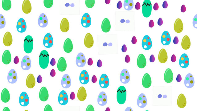 Easter egg pattern with dots and zig-zags