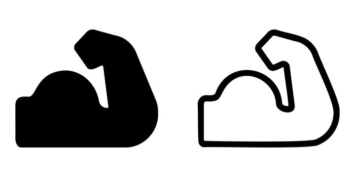 set of vector muscle illustrations