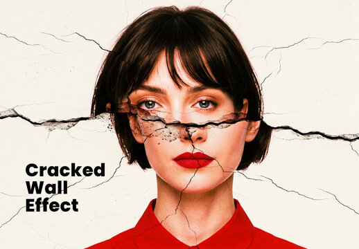 Cracked Wall Photo Effect
