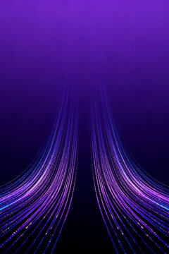 Glowing Purple Light Streams Against Dark Gradient Background