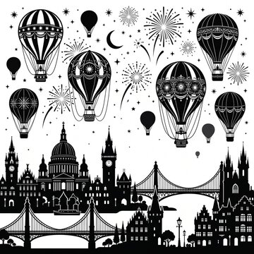 hot air balloons