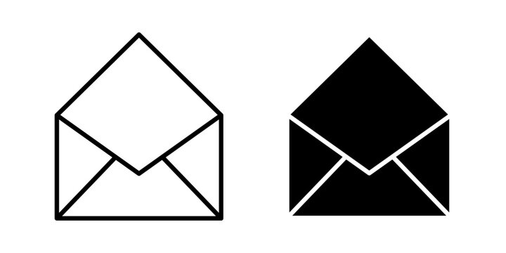 Envelope icon &mdash; written communication and mailing symbol featuring letters, postal services, email messages, correspondence, office stationery and digital contact