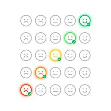 mood meter ranking level concept for business survey