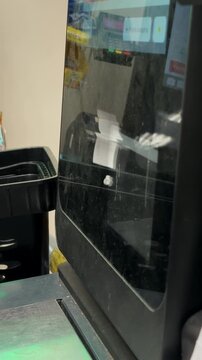 grocery shopping, self-service systems in retail stores, barcode scanner, self-service vending machine