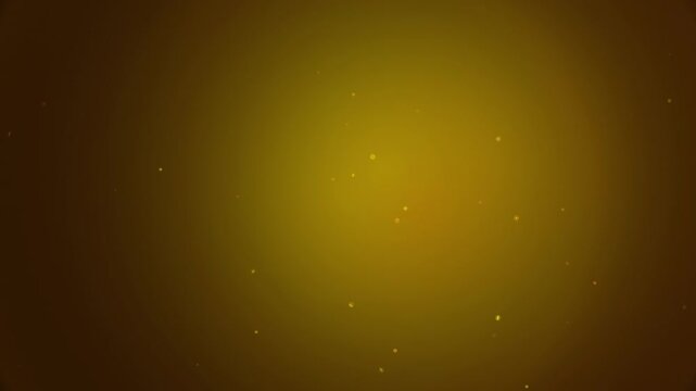 Abstract gold particle motion background featuring floating glowing dust elements in a smooth cinematic movement. High-quality b-roll for broadcast design, presentations, and digital media projects.