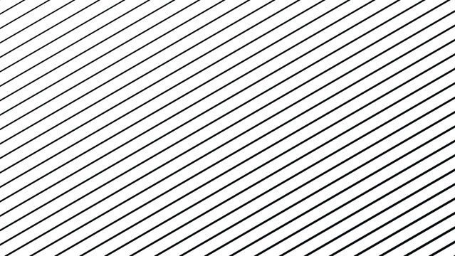 black diagonal parallel stripe pattern with bold lines on white geometric background