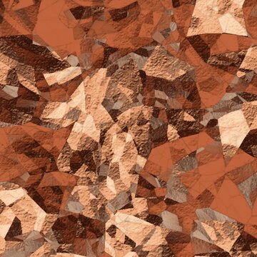 Texture de papier d'aluminium froiss&eacute; cuivre en boucle sans couture
