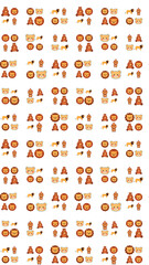 Cute Cartoon Lions and Bears Pattern © Alzam