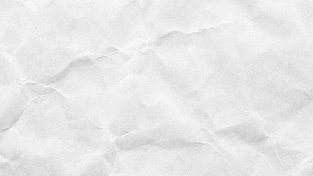 Abstract white crumpled and creased recycle paper texture background