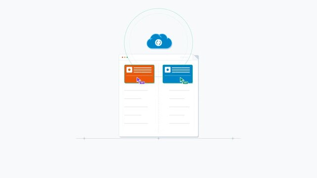 Cloud Team Collaboration Realtime Multi User Document Sync In 4K Motion Loop