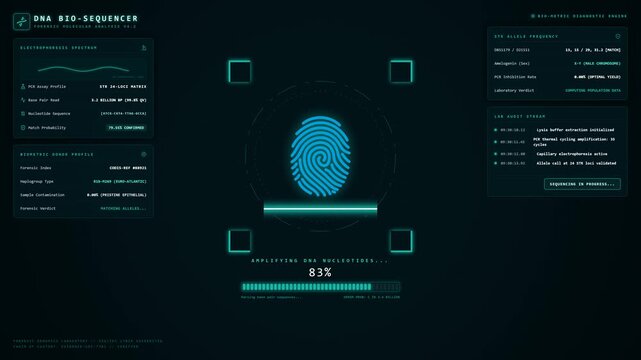 DNA Bio Sequencer and Fingerprint Analysis Interface