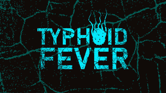 Typhoid fever symbol, color vector illustration