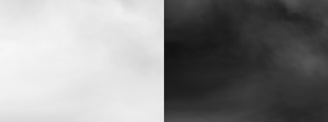 Fototapeta premium Soft grey fog overlay isolated on transparent background for atmospheric design and compositing