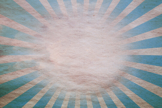Vintage Rays on Old Paper Background Design