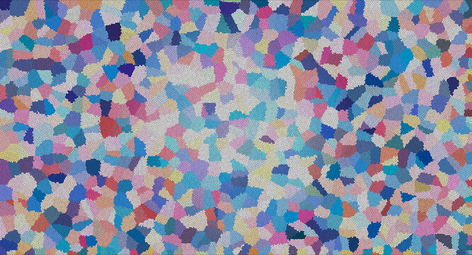 Colorful Mosaic Tile Pattern Abstract Background, Vibrant Stained Glass Mosaic Texture, Multicolored Modern Geometric Art Wallpaper
