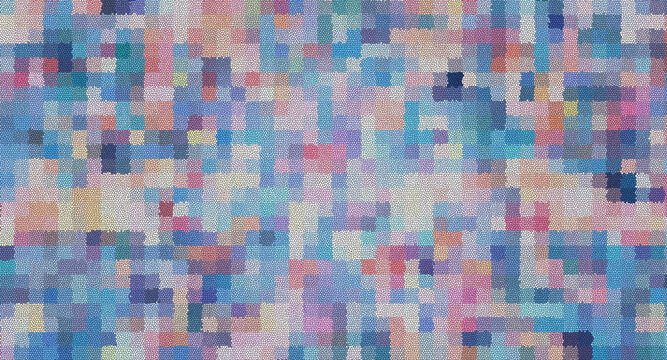 Abstract Pixel Mosaic Background, Colorful Pastel Grid Pattern Texture, Geometric Digital Painting Art Surface