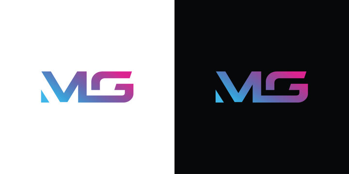 Modern  and strong MG logo design