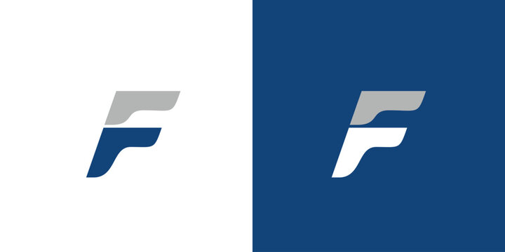 Unique and modern F logo design