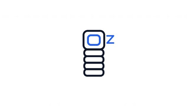 Icon of a sleeping bag with a sleep symbol, representing rest and comfort.