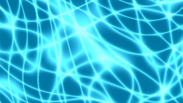 Water caustics texture loop, swimming pool light reflections rippling on turquoise surface, calm summer water pattern, relaxing underwater background for travel, spa, wellness and summer video