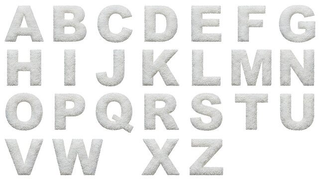 A full collection of silver metallic balloon letters forming the complete alphabet arranged neatly in organized rows on a simple neutral gray backdrop for various