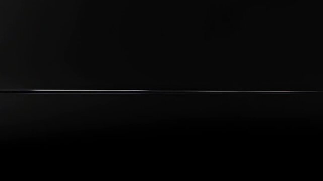 Dark gradient field with a thin illuminated horizontal line and subtle glow. Technology presentation, cinematic intro, and website header.
