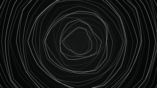 Nested polygonal contour lines expanding seamless loop motion