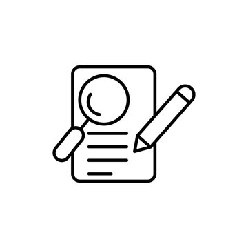 Defining icon flat outline in black