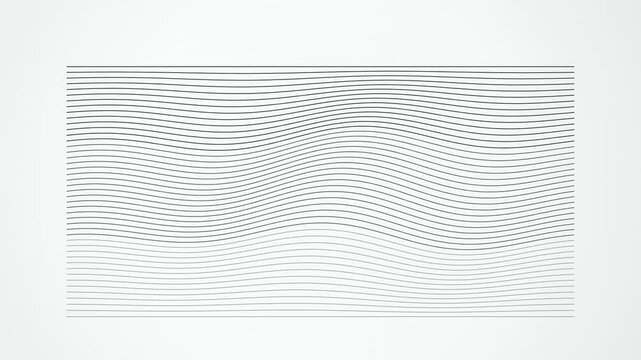 Parallel lines undulating horizontal sine wave seamless loop