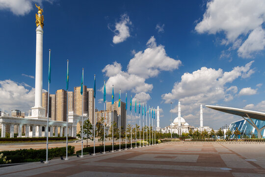 Kazakh Eli Monument at Independence Square in Astana