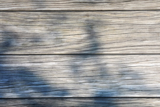 Daylight on old wooden table