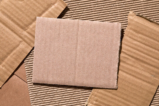 Multiple pieces of cardboard