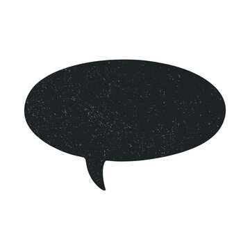Speech Bubble Icon, Vector Illustration. Speech Bubble Silhouette, Speech Bubble Shape for Chat, Messages, Comments, Quotes, Comics