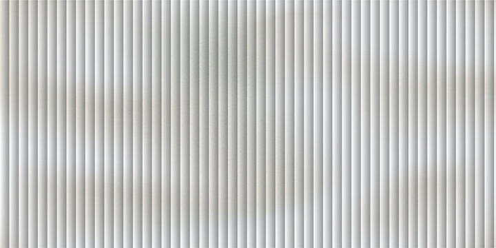 Vector ribbed glass texture background. Light grey beige white ribbed glass. Mesh gradient. acrylic ribbed bath surface. eps 10